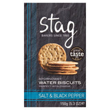Stag Bakeries Sea Salt & Black Pepper Water Biscuits 150g GOODS M&S
