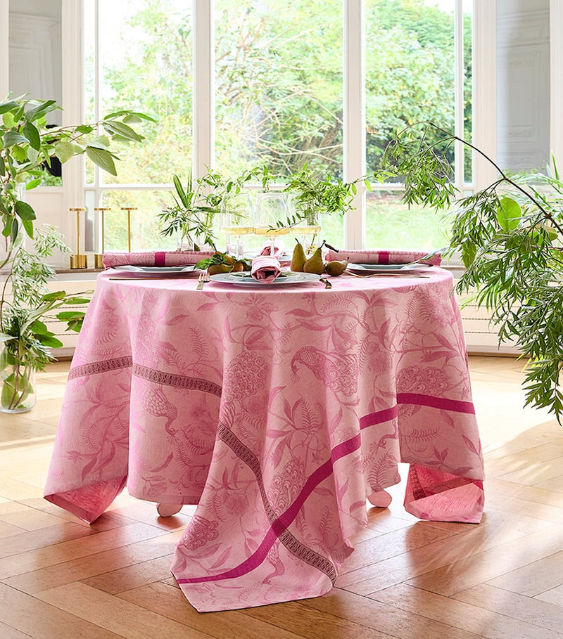 Le Jacquard Français linen tablecloth À L'Orangerie 175cm x 320cm, UK version