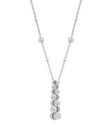 Harrods Boodles Platinum and Diamond Over the Moon Necklace- Buy online at McGrocer