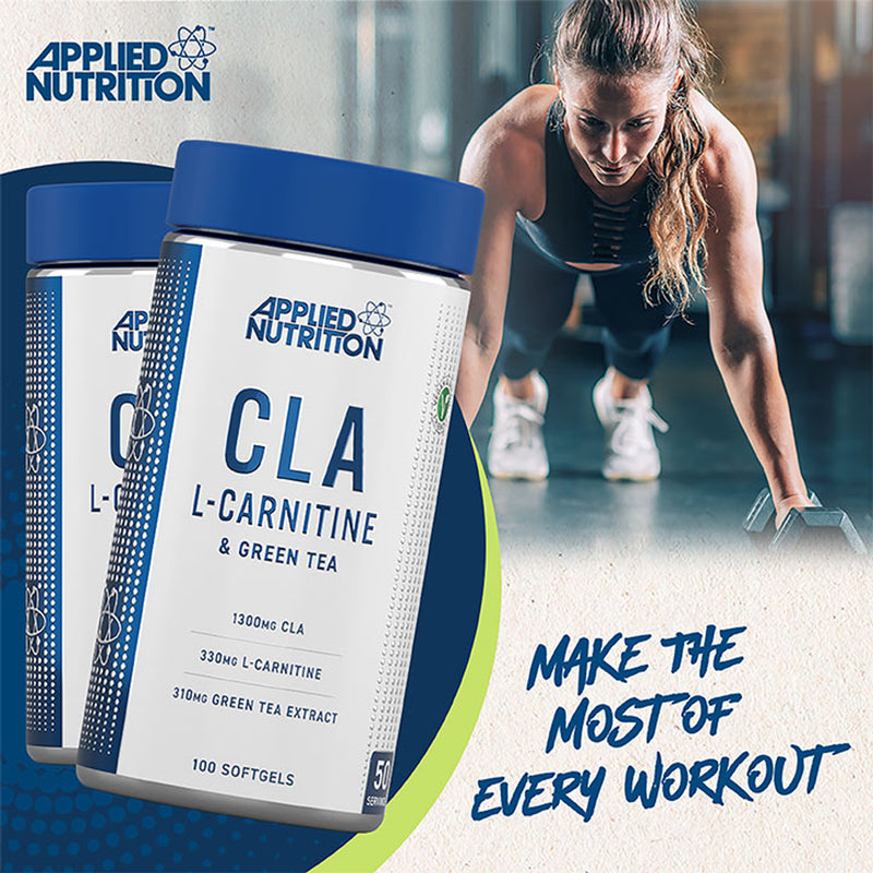 Applied Nutrition CLA L-Carnitine Green Tea 100 Capsules - British product