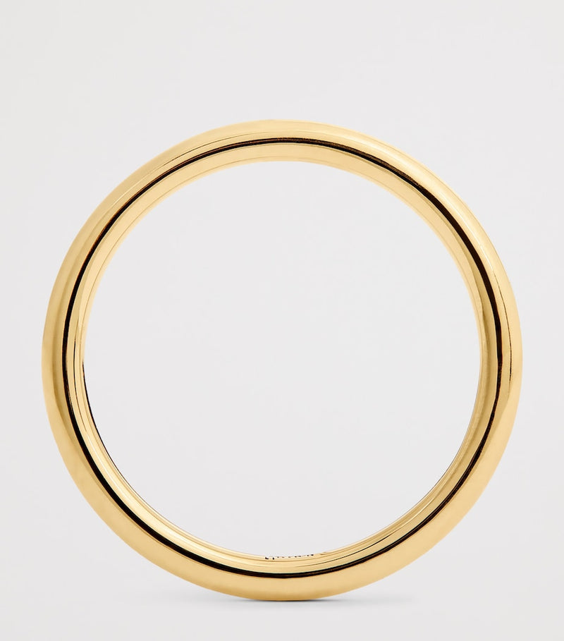Harrods yellow gold ring 2mm, imported from the UK