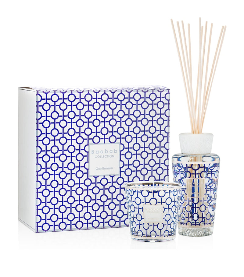 Baobab Collection gentlemen's candle and diffuser set 200g 250ml - British product