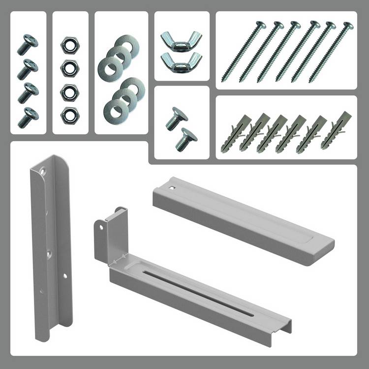 AVF universal microwave wall bracket with extendable arms, imported from the UK