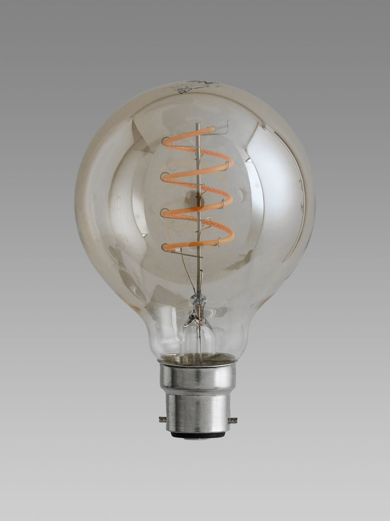 LED spiral globe bulb 4.5W dimmable, imported from the UK