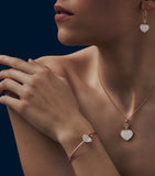 Chopard Happy Hearts rose gold pendant moving diamond, imported from the UK