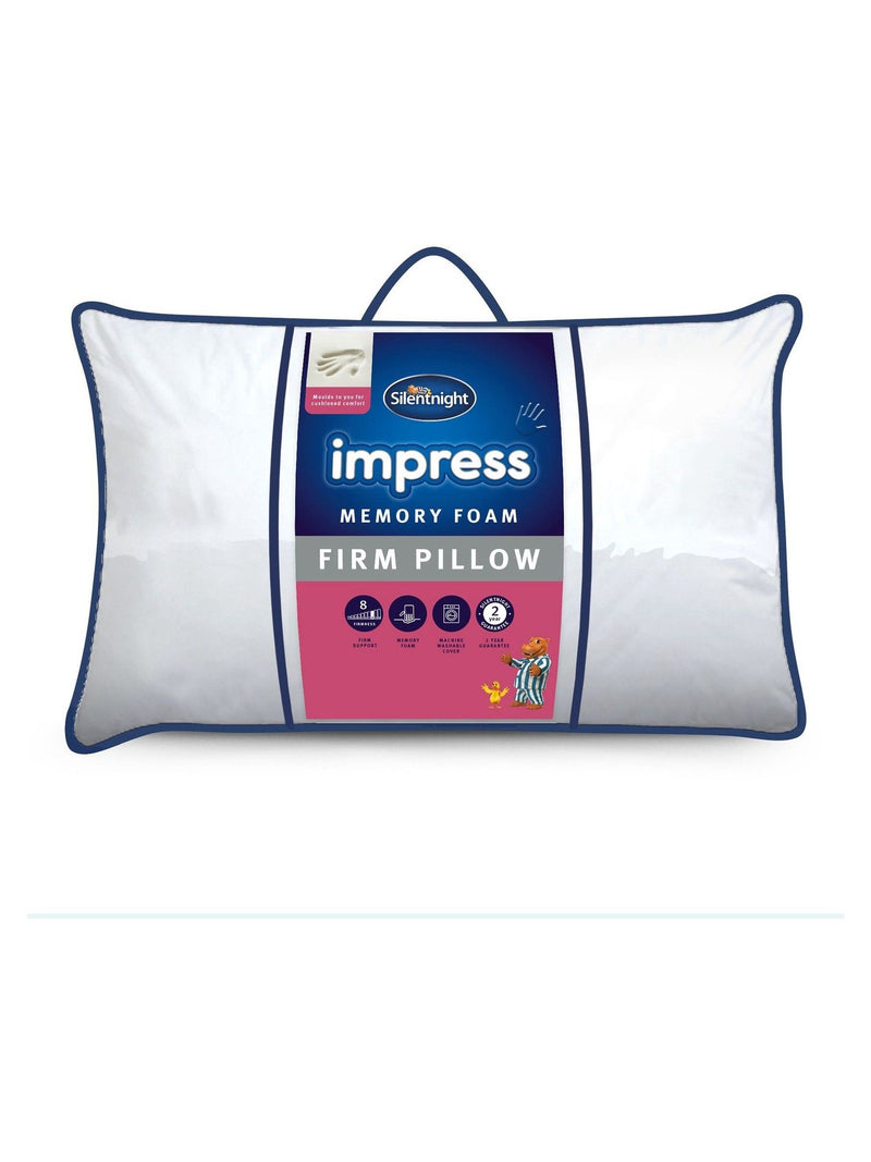 Silentnight Impress Memory Foam Pillow Firm (British brand)