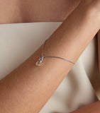 Astrid & Miyu rhodium-plated November birthstone clip charm (British brand)