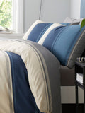 Betley Fusion Blue/Beige duvet cover and pillowcase set - British product