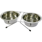 Argos Rosewood Double Dog and Cat Plain Diner Medium Pet Feeding Stand- Buy online at McGrocer