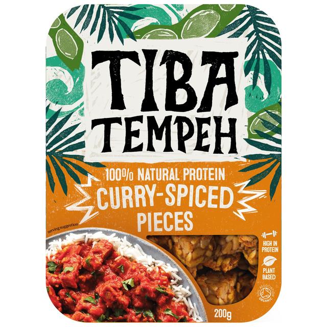 Tiba Tempeh Organic Curry-Spiced Pieces 200g GOODS M&S