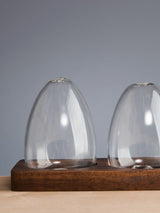 Next Artisan Street Clear Unfilled Glass Salt and Pepper Shakers with Wooden Base Cruet Set- Buy online at McGrocer