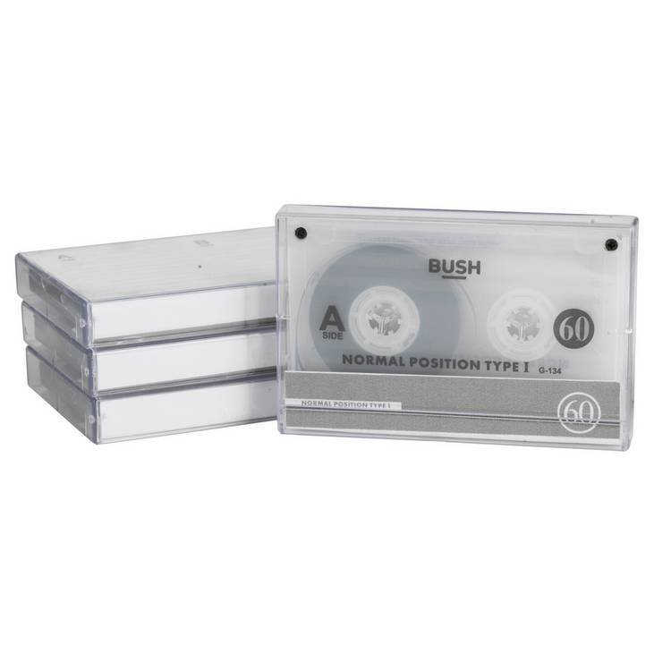 Bush Cassettes 4 Pack, imported from the UK