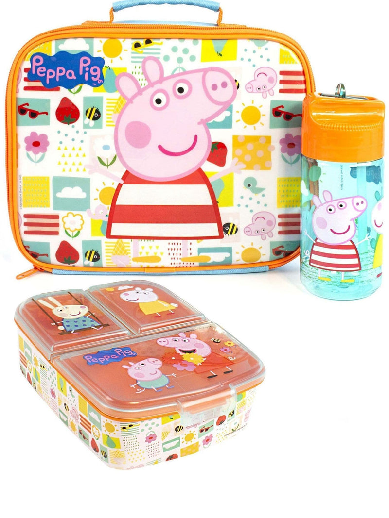 Peppa Pig lunch bag set in Vanilla Underground Orange, imported from the UK