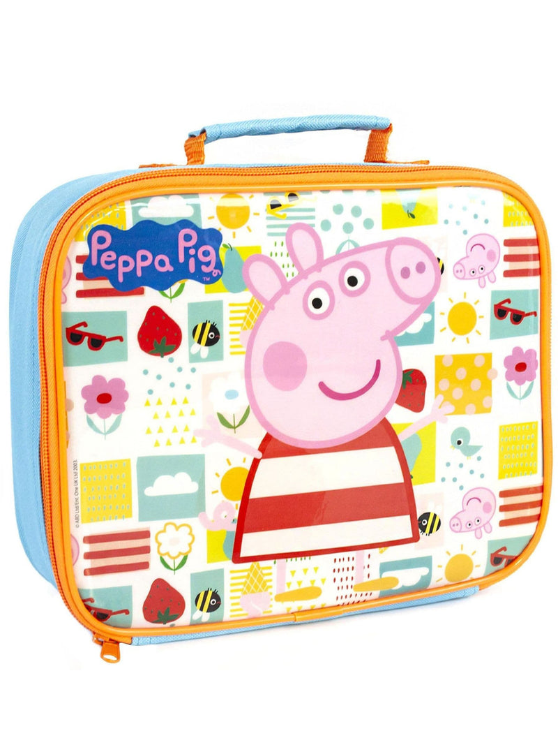 Peppa Pig lunch bag set in Vanilla Underground Orange, imported from the UK