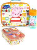 Peppa Pig lunch bag set in Vanilla Underground Orange, imported from the UK