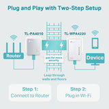 TP-Link AV600 powerline kit, imported from the UK