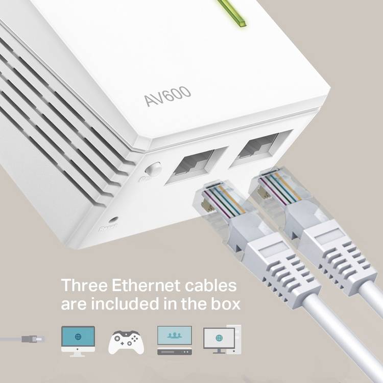 TP-Link AV600 powerline kit, imported from the UK