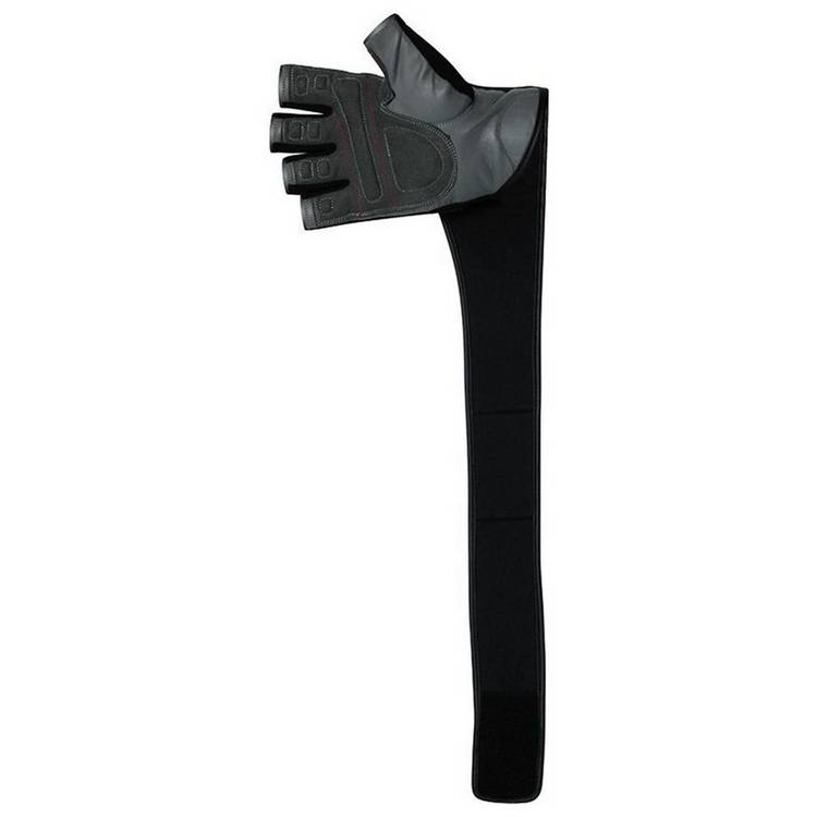 RDX leather weight lifting gloves with strap, UK version