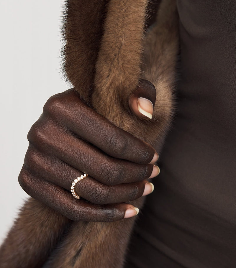 Sophie Bille Brahe Courant Sky ring yellow gold diamond, imported from the UK