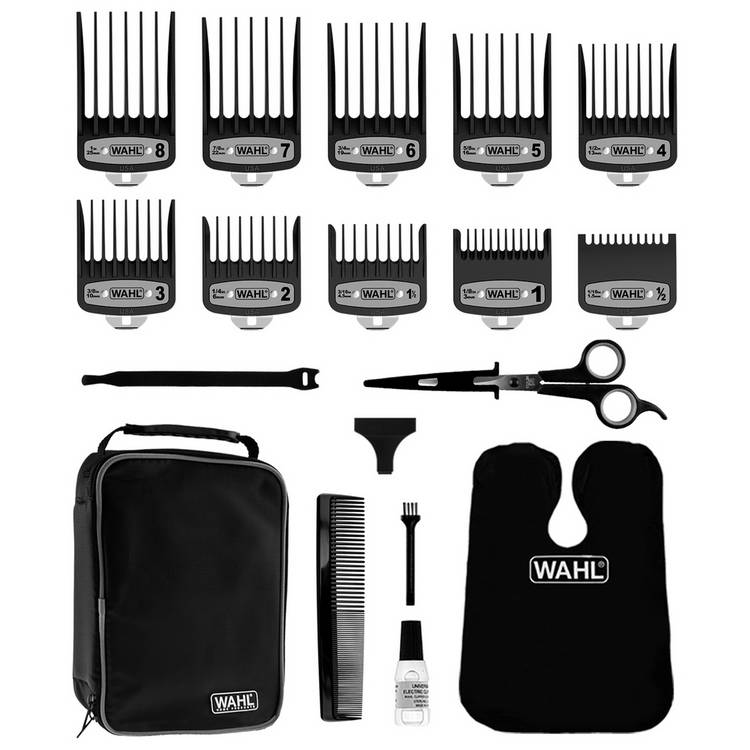 Wahl Elite Pro hair clipper set with accessories - British product