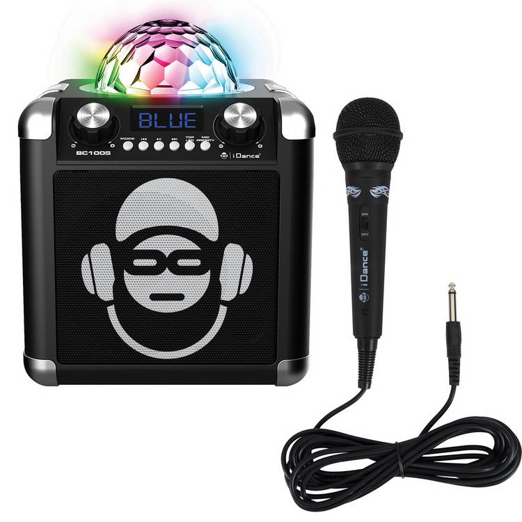 iDance Sing Cube BC100 Bluetooth karaoke system (British brand)