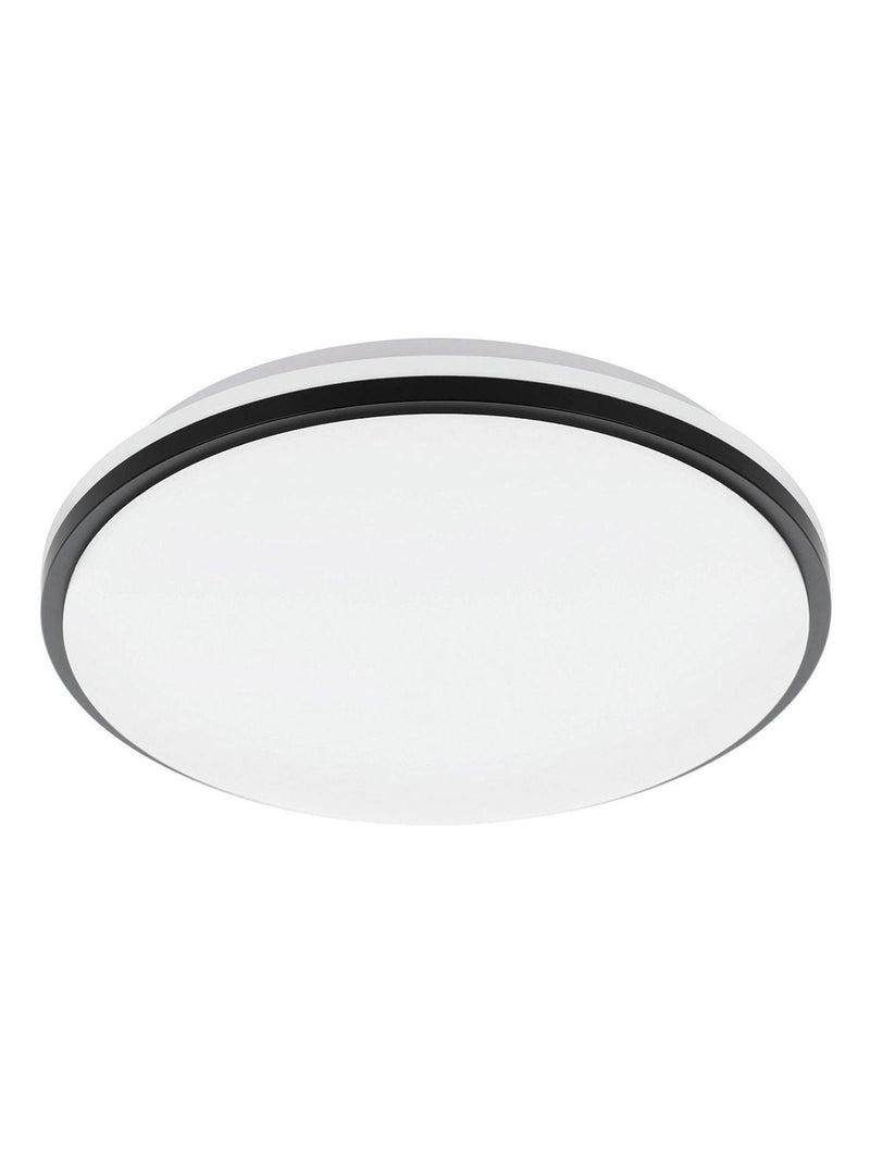 Eglo Pinetto LED ceiling light white plastic and black frame, UK version