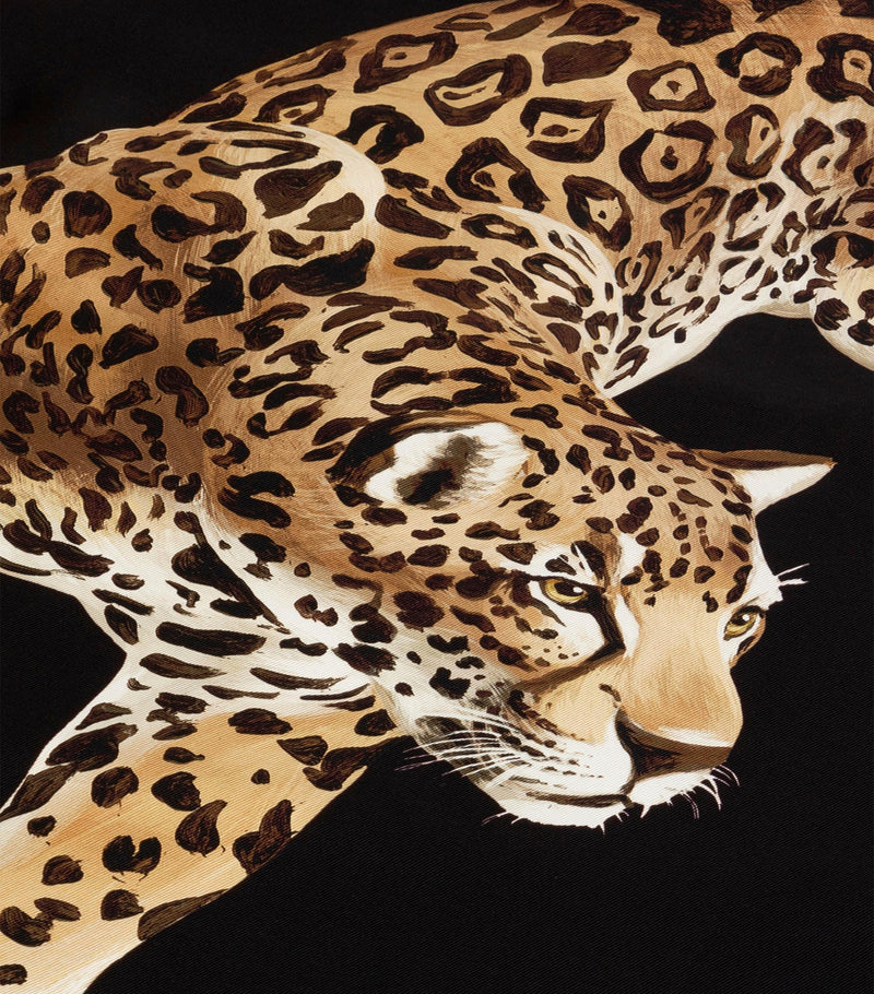 Dolce&Gabbana Casa silk leopard quilted throw 140cm x 180cm - British product