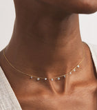 Persée yellow gold diamond nine-stone Danaé necklace, UK version