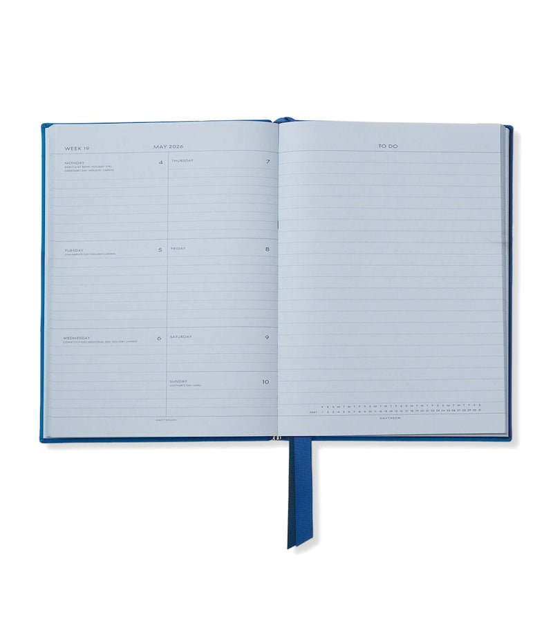 Leather Weekly Planner with Gilt-Edged Pages 19.5cm x 14cm