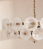 Soho Home Lorenzo chandelier pressed glass antique brass (British brand)