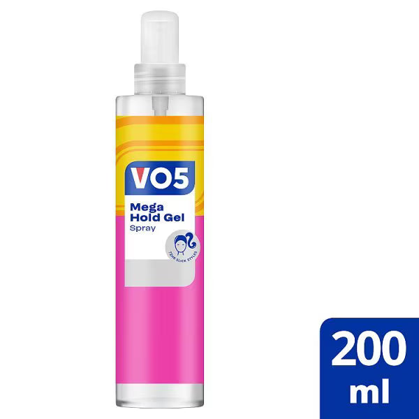 VO5 Mega Hold Hair Gel Spray 200ml (British brand)