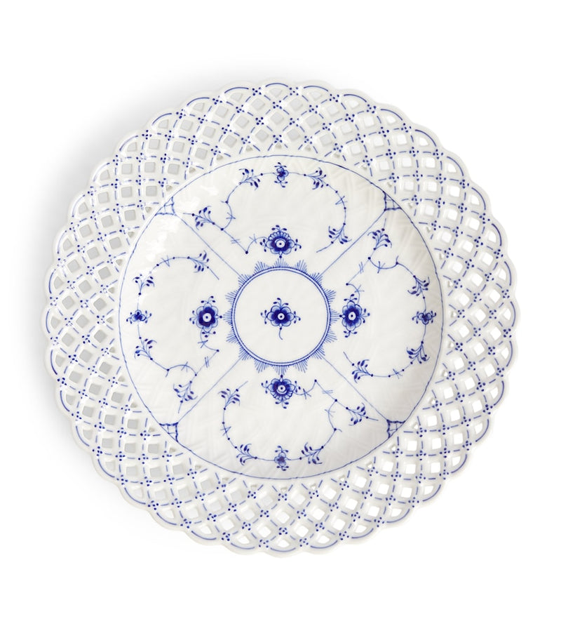 Royal Copenhagen Blue Fluted Full Lace plate 25cm, UK version
