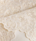 Dea Linen Lace-Trim Elite Tablecloth 170cm x 270cm - British product