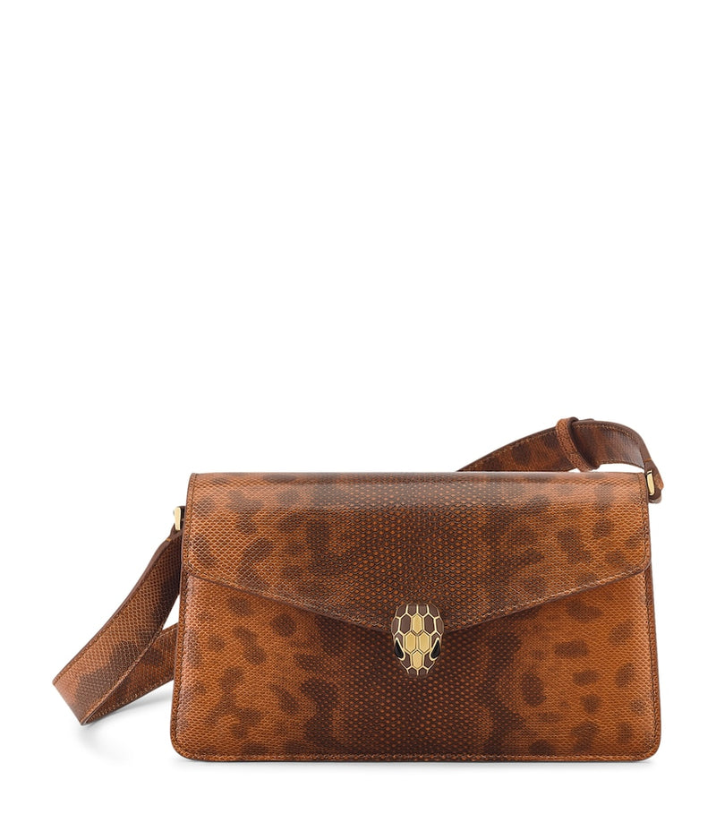 Bvlgari Serpenti Forever small cross-body bag in karung leather, imported from the UK
