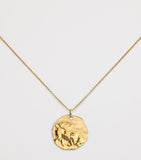 Monica Vinader gold vermeil Taurus pendant necklace with adjustable chain (British brand)