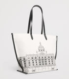 Harrods shopper bag with building landscape design 30x40cm (British brand)