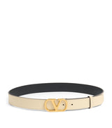 Harrods Valentino Garavani VLogo Signature Leather Belt 3cm- Buy online at McGrocer