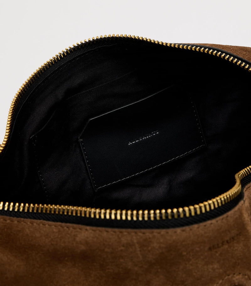 AllSaints suede shoulder bag, imported from the UK