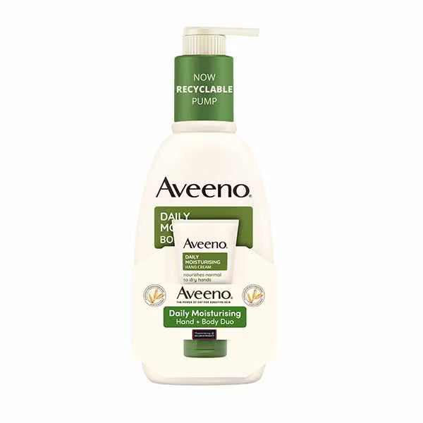 Aveeno Daily Moisturising 2 in 1 Hand Body Cream 75ml (British brand)