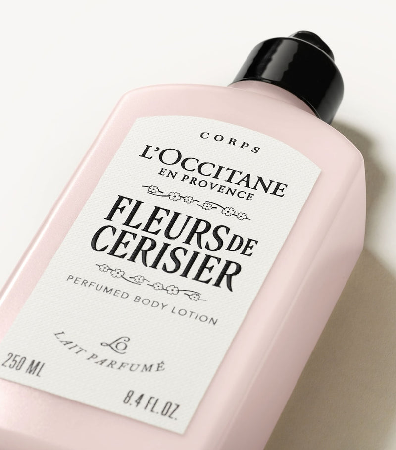 L'Occitane Fleurs de Cerisier body lotion 250ml, imported from the UK