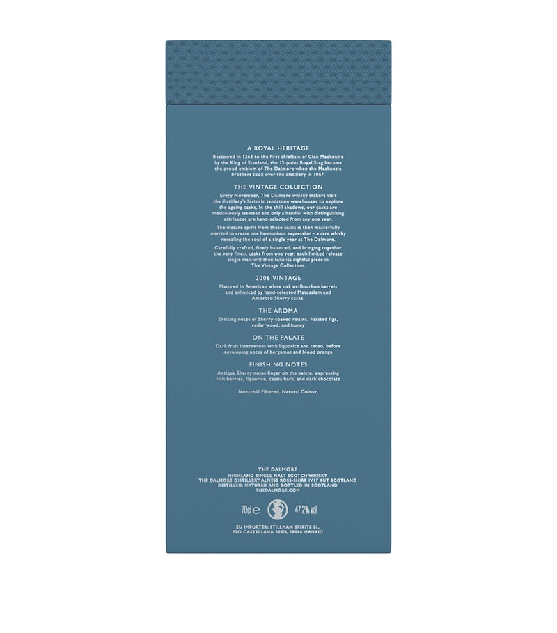 The Dalmore single-malt whisky vintage 2006 70cl bottle (British brand)