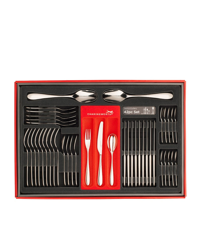 Charingworth Santol stainless steel cutlery set 42-piece, UK version