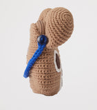 Miki House knitted bear cross-body bag (British brand)
