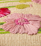 Miu Miu raffia tote bag with flowers - British product