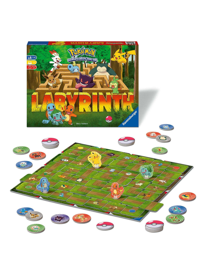 Ravensburger Pokemon Labyrinth board game featuring Pikachu and friends, UK version