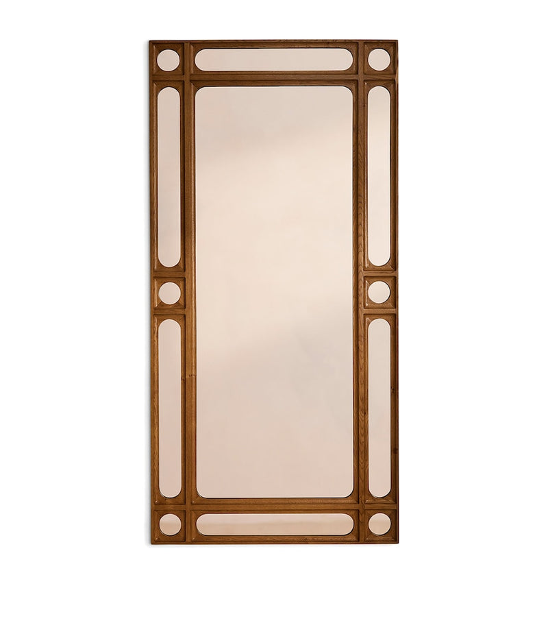 Soho Home Oak Floyd floor mirror, UK version