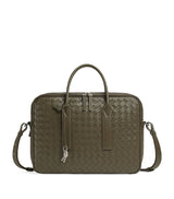 Harrods Bottega Veneta Leather Intrecciato Getaway Briefcase- Buy online at McGrocer