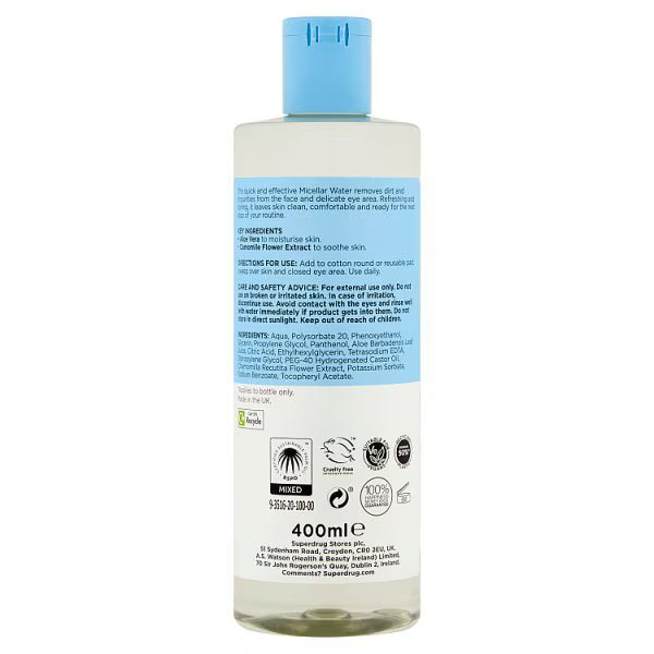 B. Gentle micellar water bottle 400ml - British product