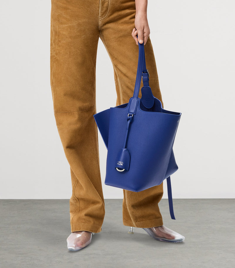 LOEWE medium leather Bilbao bucket bag, imported from the UK