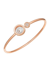 Harrods Chopard Happy Spirit Small Rose Gold and Diamond Bangle- Buy online at McGrocer